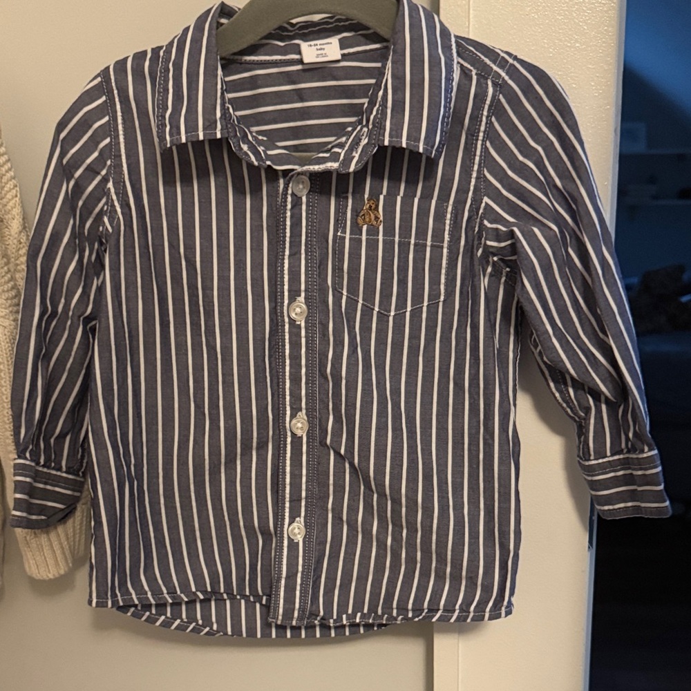 Baby Gap Striped Button Down Shirt